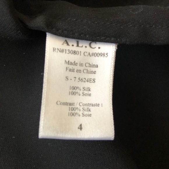 ALC Black Studded Top Sleeveless Size 4 - Picture 9 of 12